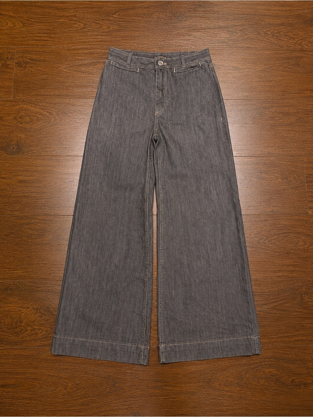 Urban Outfitters Wide Leg Brown Denim Jeans High Rise Sz 26 NWOT